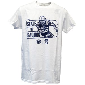 white State of Saquon Barkley t-shirt